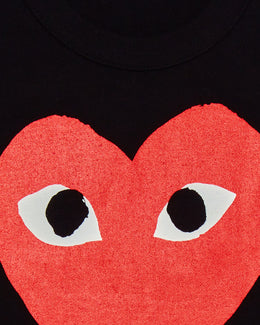 T-SHIRT WITH LARGE RED HEART